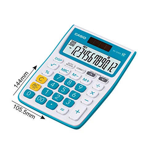 Image of Casio - FX-991ES Plus-2nd Edition Scientific Calculator & MJ-12VCb-BU 300 Steps Check & Correct Colourful Desktop Calculator (Blue)