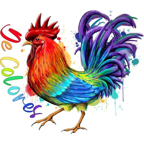 Taza de cerámica 11 oz con diseño de gallo de colores miniatura 3
