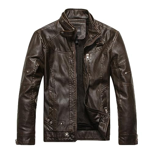 Chaqueta de cuero sintético para hombre miniatura 1