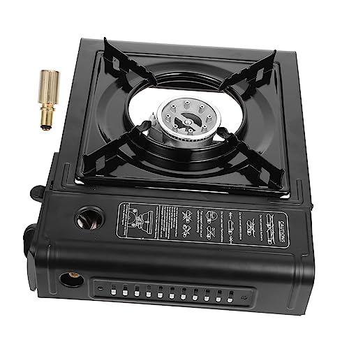 1 Juego Cocina de Gas Portátil con Estuche para Camping Hornillo para Interior y Exterior Compatible con Bombonas de Gas