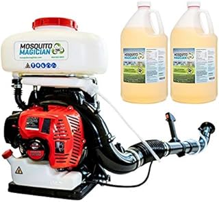 Mosquito Magician Gas Powered Backpack Fogger with 2 Gallons Natural Mosquito Killer & Repellent Concentrate - Contractor Pack