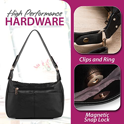 katloo Large Hobo Bag for Women Shoulder Handbag Leather Crossbody Purse Ladies Satchel Tote Bag with Top Handle Long Strap4