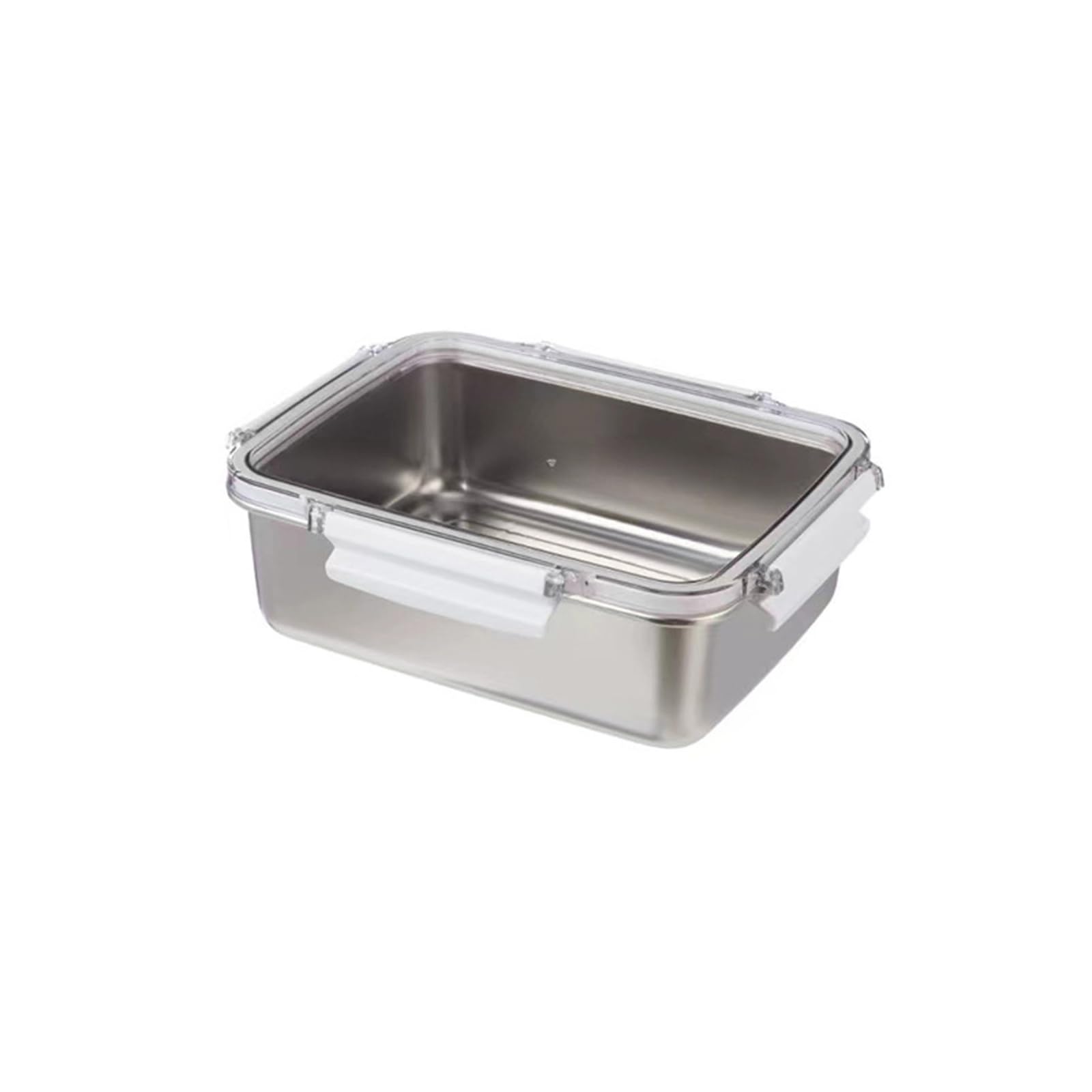 Tsophreniq Stainless Steel Rectangular Container for Leftover Stackable Food Storage Bowl with Lid Multipurpose Lunch Holder Stainless Steel Food Storage Container