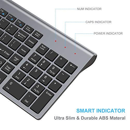 Leadsail Wireless Keyboard And Mouse Combo, Wireless Usb Mouse And Computer Keyboard Set, Compact And Silent For Windows Laptop, Desktop, Pc #TOP5