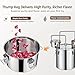 CAMMOO 3 Pots 13.2Gal/50L Moonshine Still Kit Complete with Thumper and Condenser, Thermometer, Submersible Pump, Stainless Steel Alcohol Distiller Home Brewing Kit for DIY Whiskey Wine Brandy