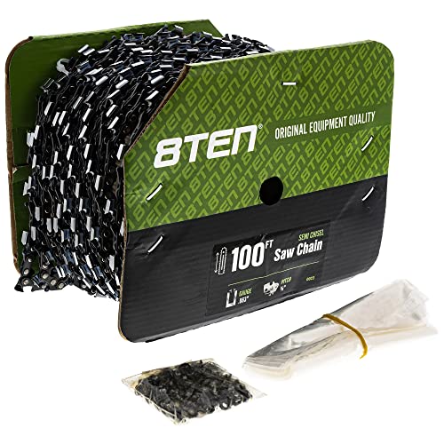 8TEN Chainsaw Chain Bulk Reel 100ft 0.063 3/8 Pitch