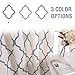 Moroccan Tile Print Curtains for Bedroom Geometry Lattice Grommet Window 1 Pair