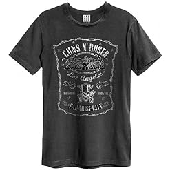 Amplified Guns n Roses L.A. Paradies City T-Shirt, Größe:S;Farbe:charcoal - Les Beatles, Paul McCartney, John Lennon, RIngo Starr, George Harrison