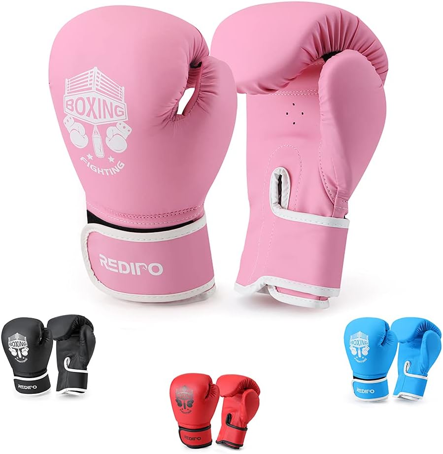 Kids Boxing Gloves, Sponge Foam Training Sparring Gloves Thai Kick Boxing for Kid and Youth, Suitable for Boys and Girls Age 3 to 9 Years