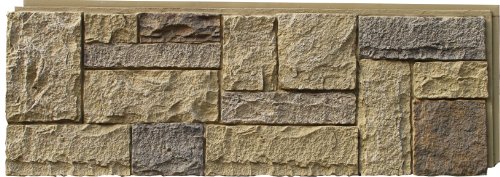 Nextstone Polyurethane Faux Stone Panel - Castle Rock - Windsor Buff (4 Panels Per Box) #TOP26