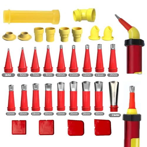 32 StüCk Edelstahl DichtungsdüSe Edelstahl DüSe Silikon Dichtungsfinisher Einteiliger Dichtmittel Finishing Werkzeug Wiederverwendbar DichtungsdüSe für Den Heimgebrauch am Fenster