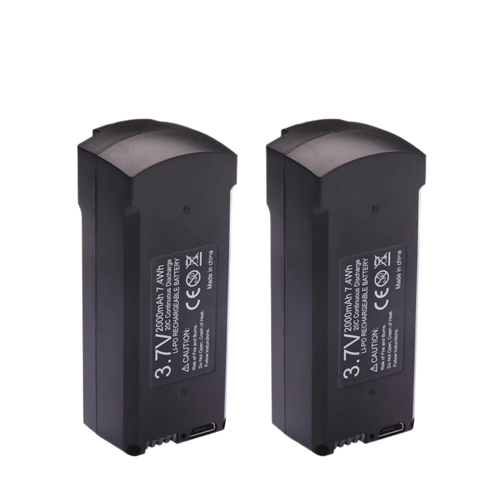 V168 GPS Drone Battery 7.4V 3000mAh Compatible for RC Quadcopter 3.7V 2000mAh Pro Max Spare Battery Dron Parts Accessories(V168 NOGPS 2KmAh 2B)