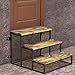 Lumil Garage Steps, Prefab Stairs for Permanent Installation, Not The Portable/Light Weight Alternatives, Hot Tub Stairs, Prefab Outdoor Wood Stairs for Home, Porch Steps