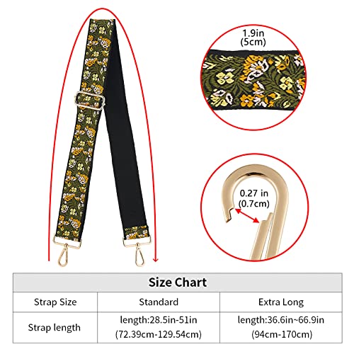 Image of ZOOEASS Wide Shoulder Strap Adjustable Replacement Belt Crossbody Canvas Bag Handbag