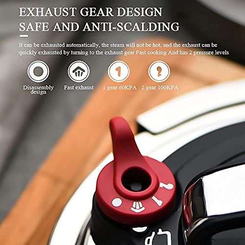 Household-High-Pressure-Cooking-Pot304-Stainless-Steel-Explosion-Proof-High-Pressure-Cooker-Suitable-for-Induction-Cooker-GasSilver-4L