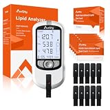 AuQty 6 in 1 Cholesterol Lipid Test Kit With 10 Test Strips For TC Total Cholesterol, TG Triglycerides, HDL-C...