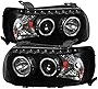 Carpartsinnovate For 05-07 Ford Escape Dual Halo Projector Headlights Black Clear w/SMD LEDs Bar