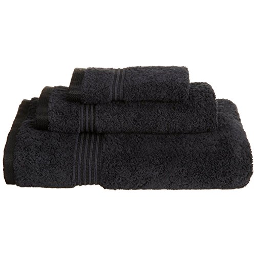 3-Piece Egyptian Cotton Towel Set - Luxury Quality in Black