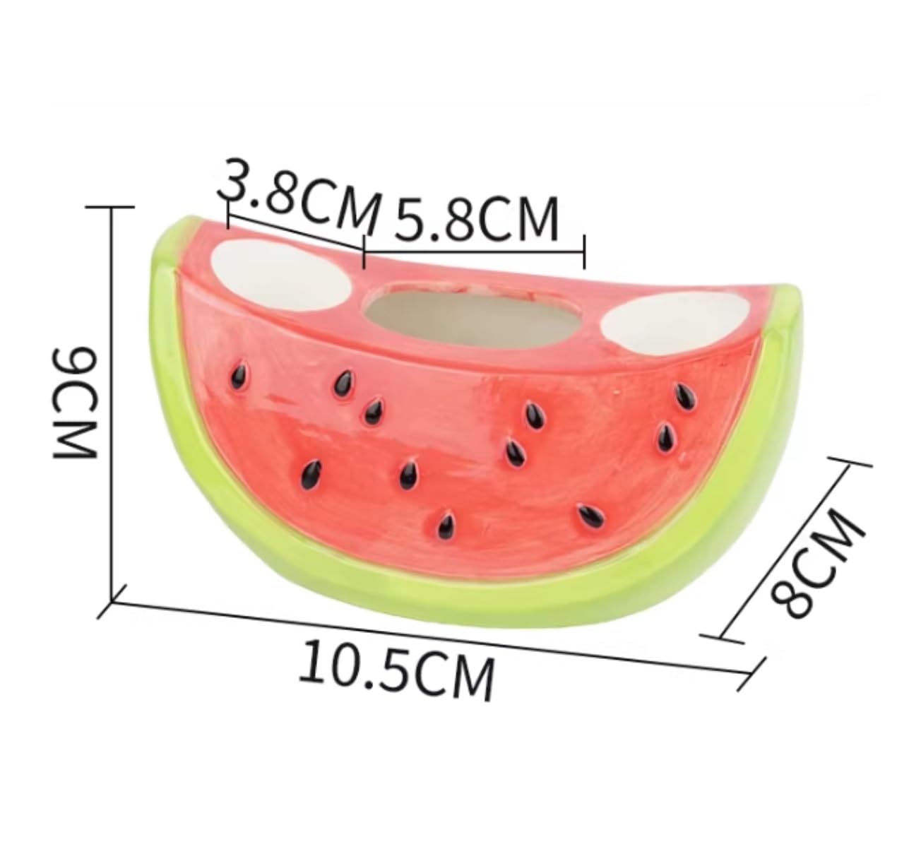 Porta Cepillo Dientes Baño Soporte De Cerámica For Cepillo Dientes con Forma Sandía For Almacenamiento En Encimera Baño Hogar Y Cocina