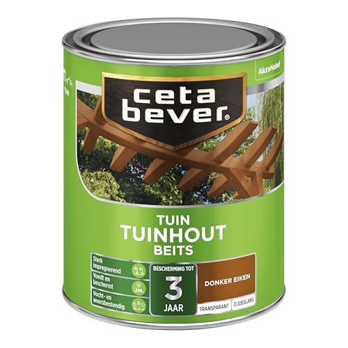 Cetabever - Tuinbeits Tuinhout Transparant - Donker Eiken - 750 Ml