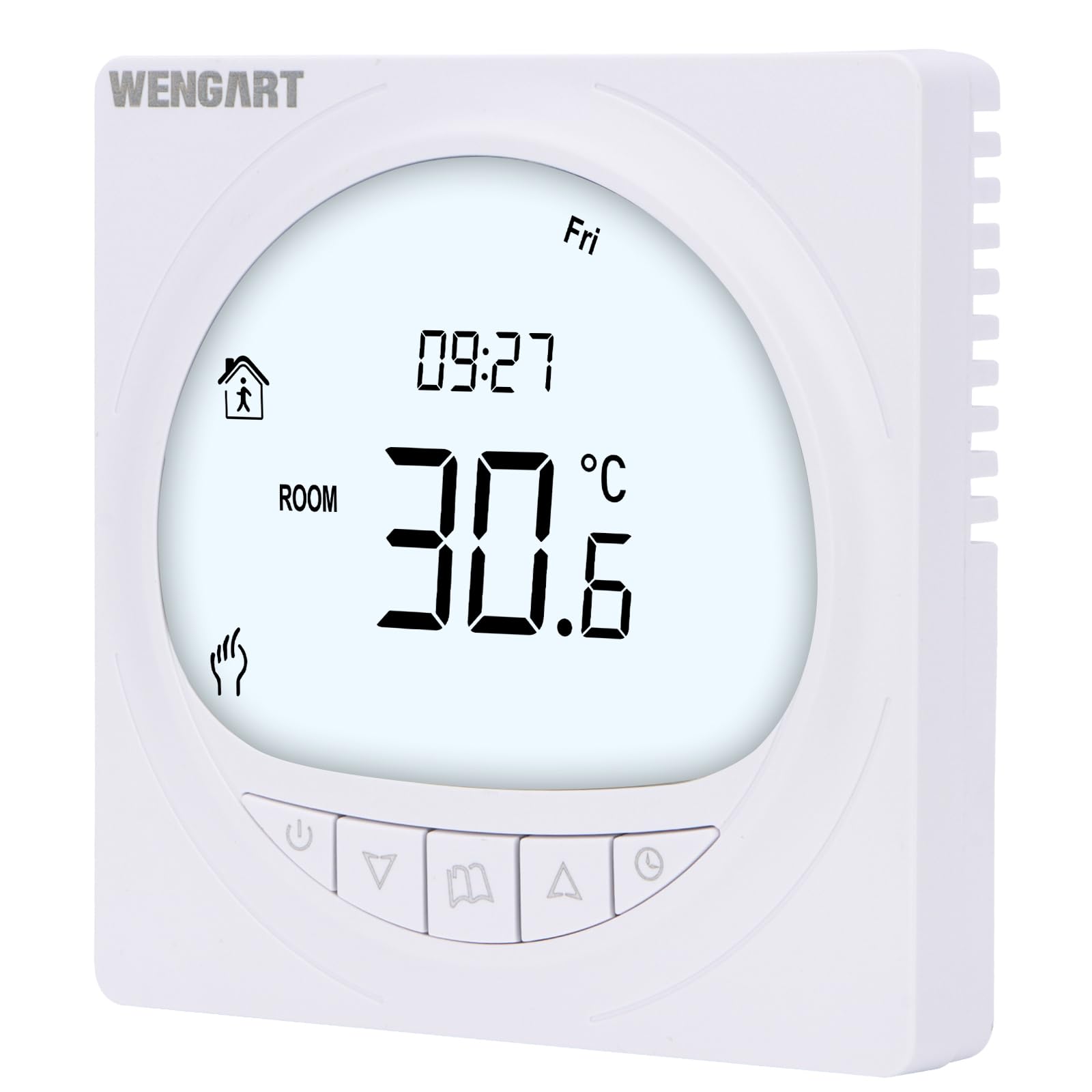 Wengart Water Heater Thermostat WG6606, AC230V 3A Programming 6 Times, Precise Temperature Control, Energy Saving, Used in Heating Systems
