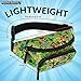 Minecraft Boys Fashion Waist Pack with Adjustable Strap, Creeper Travel Bag - Gamer Gifts (Multi)