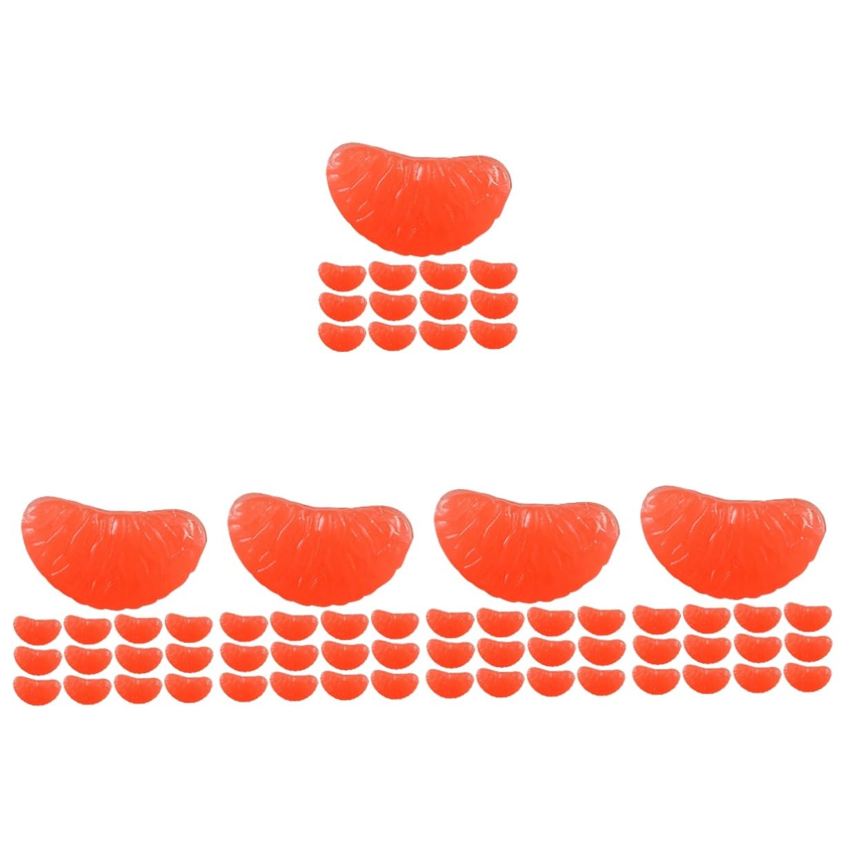 TOYANDONA 160stücke Mini Orangenscheiben Charms Deko Für -handwerk Handyhüllen Haarschmuck Mehr Realistische Fruchtscheiben Für Kreative Bastelprojekte