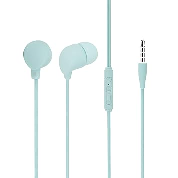 MINISO We Bare Bears Wired In Ear Headphone with Mic (Green)