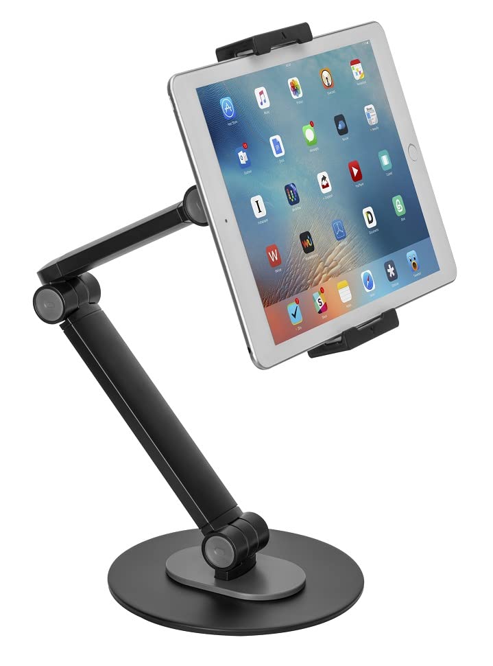 BeetronicUnivseral Tablet Holder Desk Stand 4.7 - 12.9" Adjustable Rotate Tilt