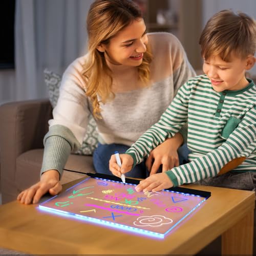 12 Stück Farben für LED Notiztafel, Markers für LED Note Board, Kompatibel mit leuchtenden Acryl-Messageboards und Notiztafel, Trocken Abwischbare Textmarker für Kritzelei-Zeichnen