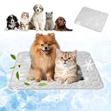 Kühlmatte für Hunde Katzen, Selbstkühlende Matte Katze,Hundekühlmatte Selbstkühlend,Kühldecke für Katzen Summer Pet Ice Pad,Die Innovative Kühlmatte Atmungsaktive EIS für,Fußboden,Hundebett