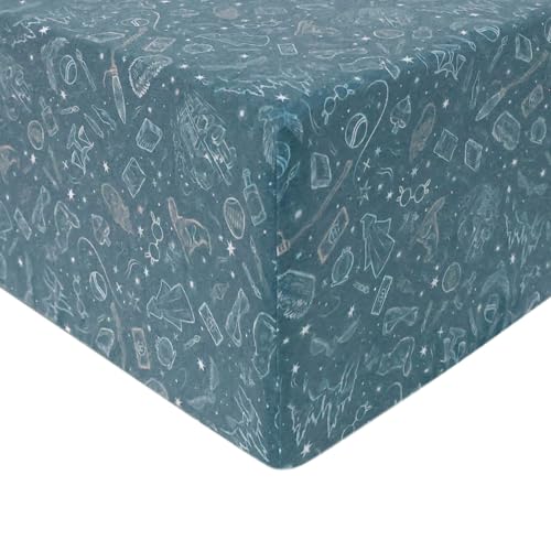 Image of Copper Pearl Premium Knit Crib Sheets for Boys and Girls: Breathable, Soft, Fitted for Standard Mattresses, Baby Registry or Shower Gift, Hogwarts