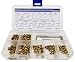 Brass M3 M4 M5 M6 Hex Socket Set Screws Assortment Kit,Cone Piont,130 Pieces