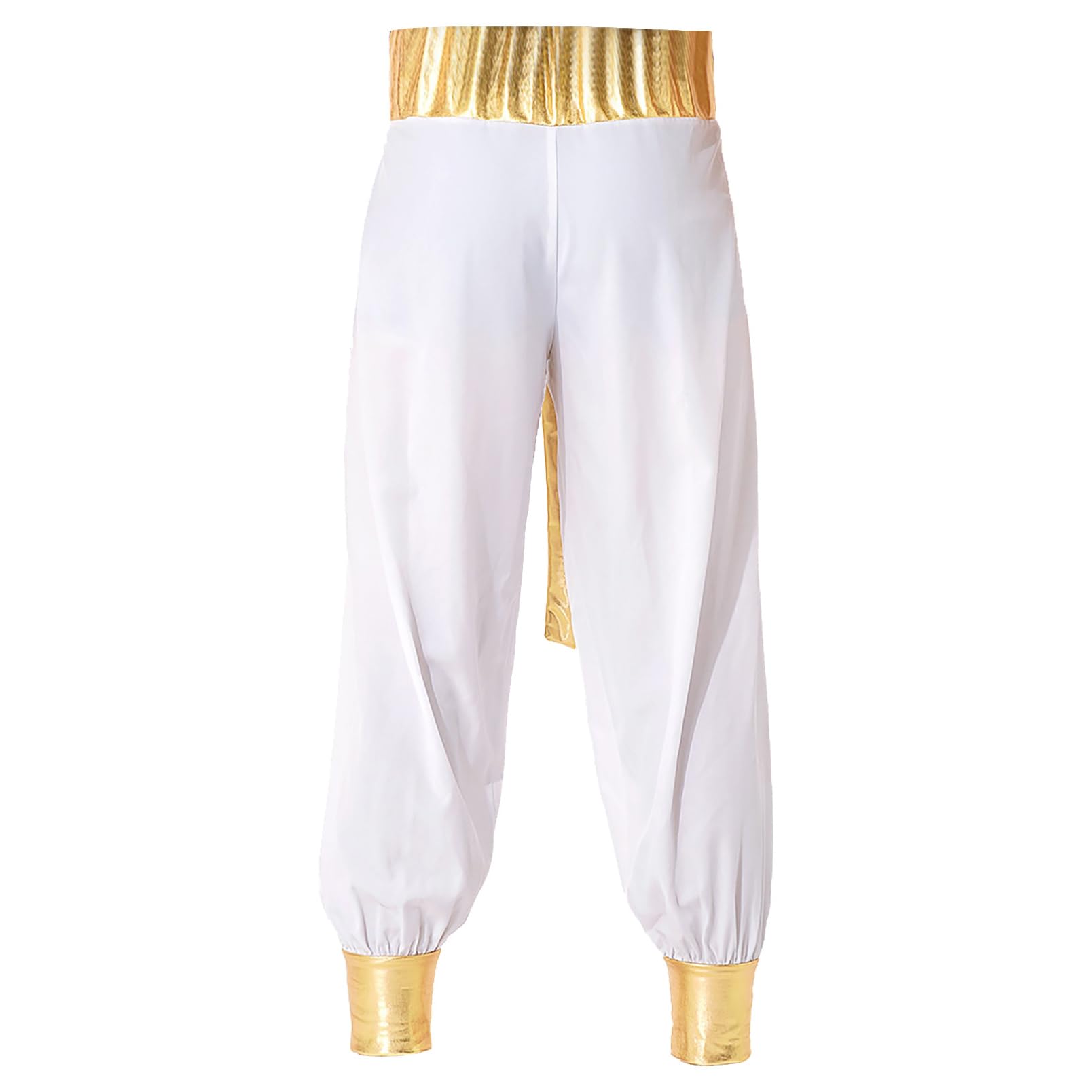 dPois Homme Déguisement Arabe Gilet Pantalon Costume Arabe Roi Prince Carnaval Partie Fête Jeux de Rôle