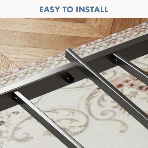 OLIXIS Full Size Bed Frame with Headboard, 800LBS Mattress Foundation with All Sturdy Metal Support, Under Bed Storage, No Box Spring Needed, Easy Assembly, Rust Brown - Image 5