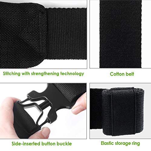 MYCARBON Heuptas, zwart, groot voor 8 inch mobiele telefoon, heuptas, riemtas voor op reis, voor dames en heren - Image 4