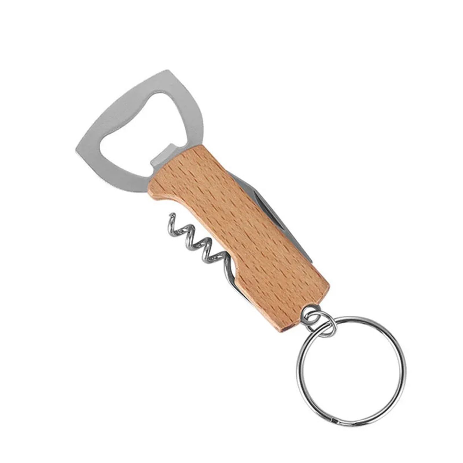 Porte-clés ouvre-bouteilles en bois pour vos soirées entre amis et pique-niques