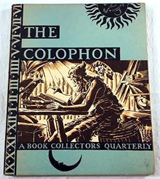 Hardcover The Colophon: A Book Collectors' Quarterly. Part Nine [Unknown] Book