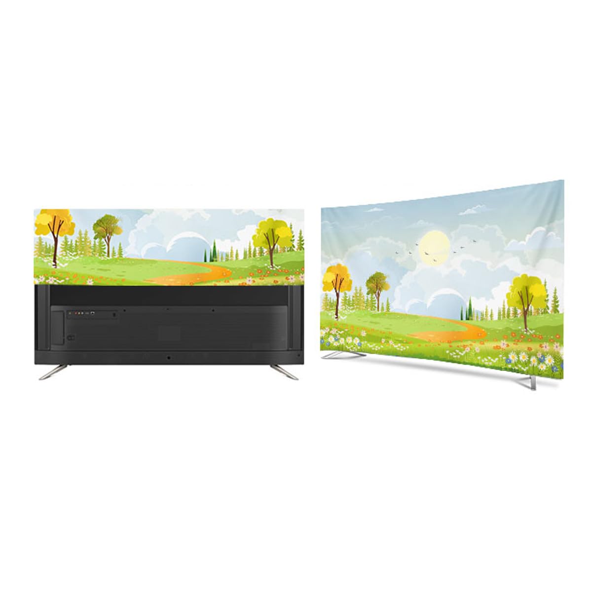 Universele TV-Hoes Voor Binnen, 32-85 Inch Groene Planten TV Universele TV-Hoes Voor Binnen, 32-85 Inch Groene Planten TV