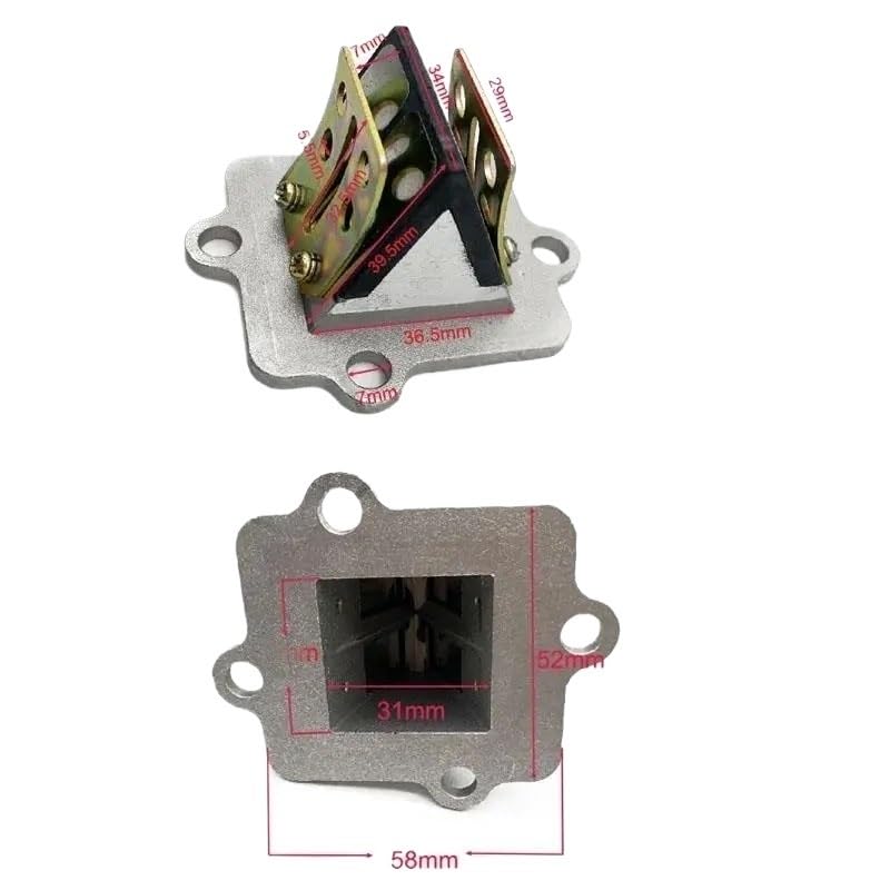 Válvula de láminas de admisión para mantenimiento de carburador Yamaha BWS 50 6
