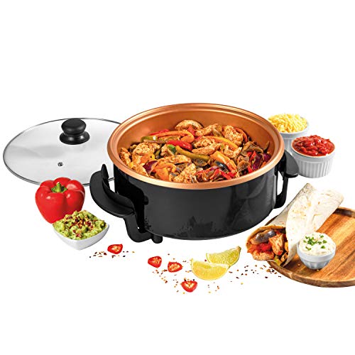 Giles & Posner EK4247 Multicooker Pot – Electric Frying Pan Skillet with Lid, Non-Stick Family Cooking Large Hot Pot, Adjustable Temperature, Cool Touch Handles, 5 Heat Settings, Easy Clean, Portable - Image 12