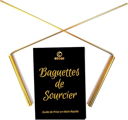 Bacchette Da Rabdomante In Ottone - Per Radiestesia E Ricerca Acqua, Fabbricazione Artigianale Francese - Foto 3