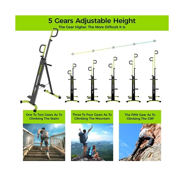 cycool-Vertical-Climber-Foldable-Climbing-Machine-with-LCD-Monitor-Sturdy-Step-Fitness-Machines-Combines-Muscle-Toning-Aerobic-Exercise-for-Full-Body-Workout220LBS-Weight-Capacity-Sturdy cycool Vertical Climber Foldable Climbing Machine for Home Gym with LCD Monitor,Cardio Workout Machine Stair Steppe,Aerobic Exercise for Full Body Workout,220LBS Weight Capacity