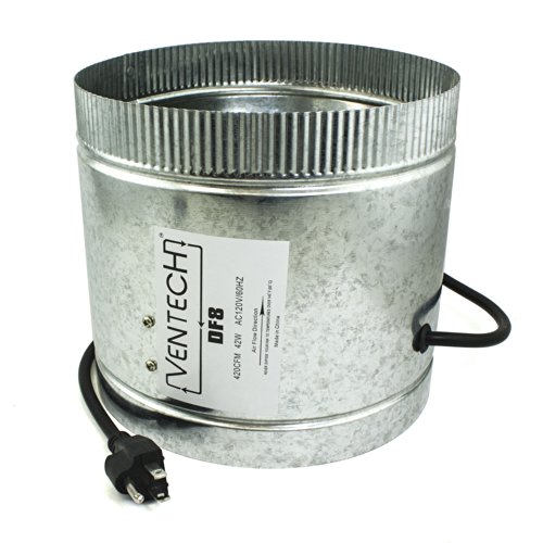 VenTech DF8 8" Duct Fan 400 CFM