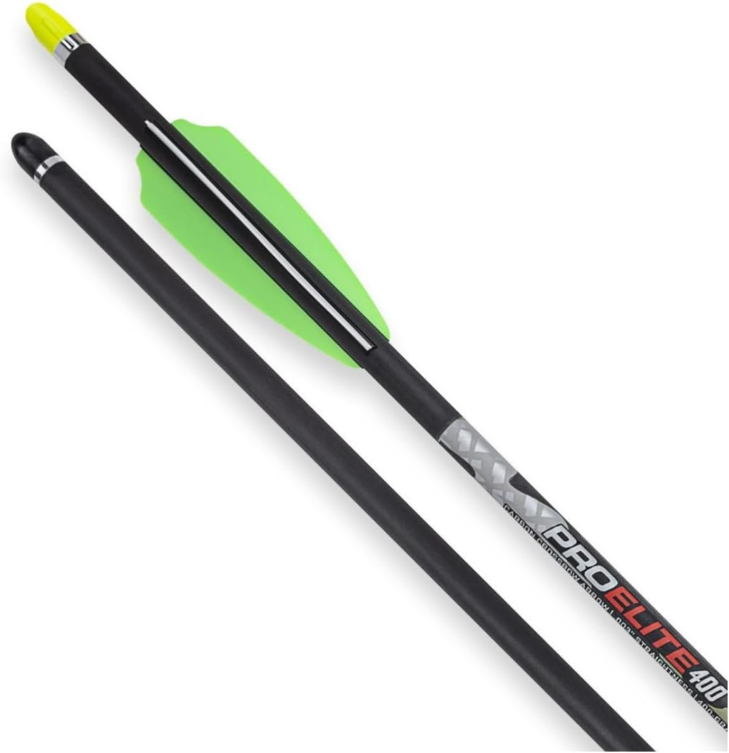 TenPoint 20-Inch Pro Elite 400 Carbon Crossbow Arrows, Alpha Nocks