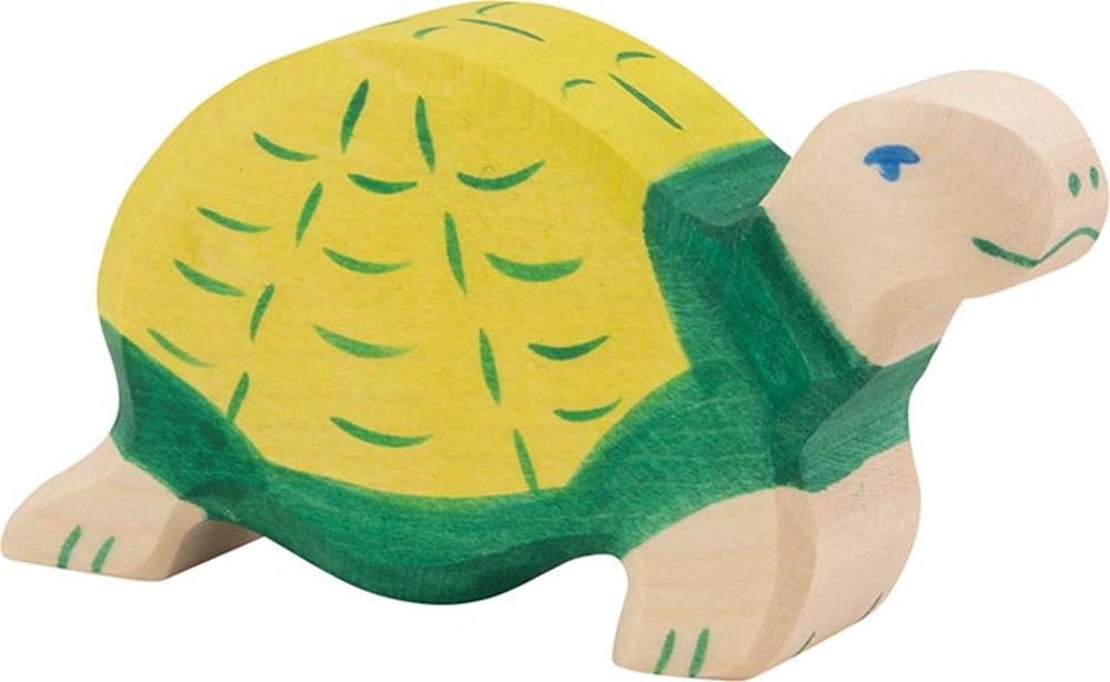 Holztiger Schildkröte – Holzspielzeug Für Kinder, Naturbelassen, Pädagogisch Wertvoll