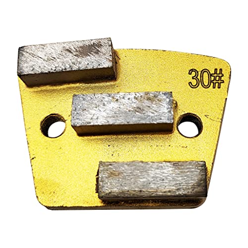 TECHTONGDA 1 PC Diamond Grinding Head 3 Stripes Type for Floor Grinding Machine for Triangle Plate