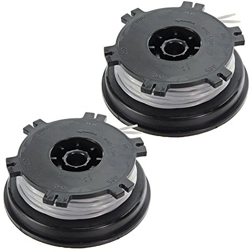 Image of SPARES2GO Twin Feed Dual Strimmer Line & Spool for Bosch ART35 Art 35 Trimmer (8m x 1.5mm, Pack of 2)