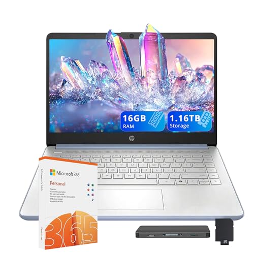 HP Stream 14�C���` HD �m�[�g�p�\�R�� �w��&�r�W�l�X�p Intel�v���Z�b�T�[ N150 16GB RAM 1.16TB �X�g���[�W (128GB UFS+1TB �h�b�L���O�X�e�[�V�����Z�b�g)�AIntel Graphics�A1�N�Ԃ�Off