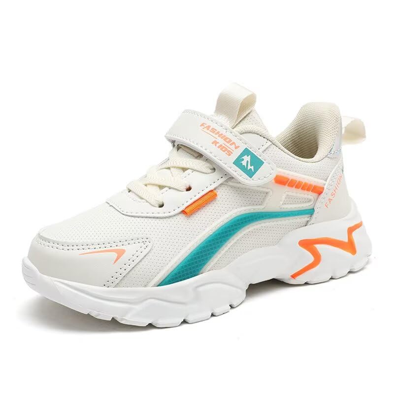 Kids Boy Soft Comfortable Water Resistant Walking Sneakers for Winter Camping Outdoor Cycling Running Playing Ball Vacation Green 2 Big Kid